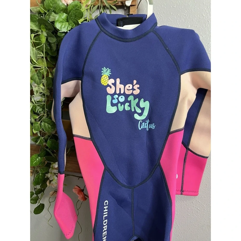 Dive And Sail Pink Blue Recreational Wetsuit XXL Girls  X-Manta‎